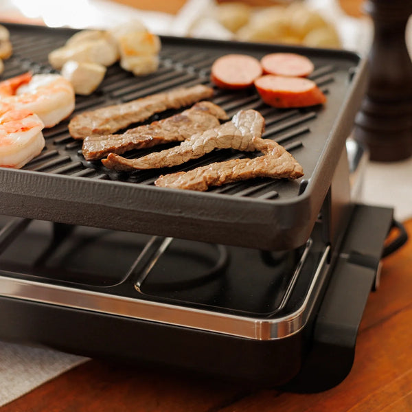 Classic Anthracite Cast Iron Raclette Grill