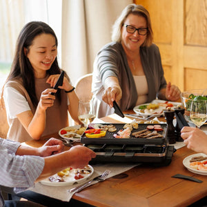 Classic Anthracite Cast Iron Raclette Grill