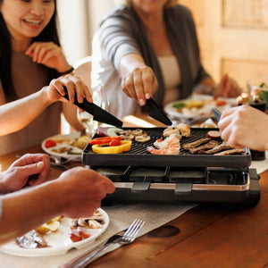 Classic Anthracite Cast Iron Raclette Grill