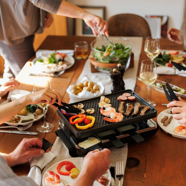 Classic Anthracite Cast Iron Raclette Grill