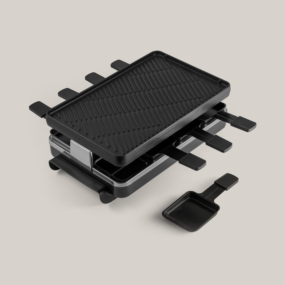 Classic Anthracite Cast Iron Raclette Party Grill