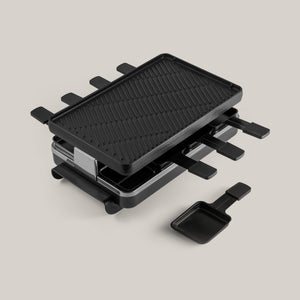 Classic Anthracite Cast Iron Raclette Party Grill