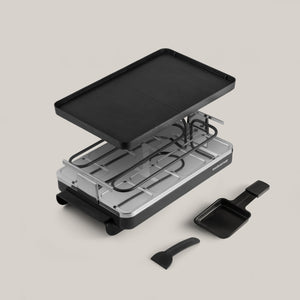 Classic Anthracite Cast Aluminum Raclette Party Grill
