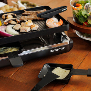 Classic Anthracite Cast Aluminum Raclette Party Grill