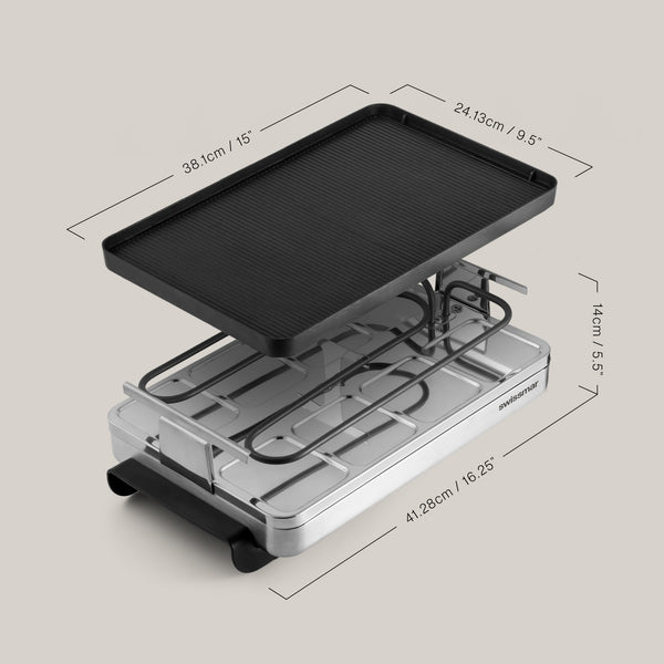 Classic Non-Stick Cast Aluminum Raclette Party Grill