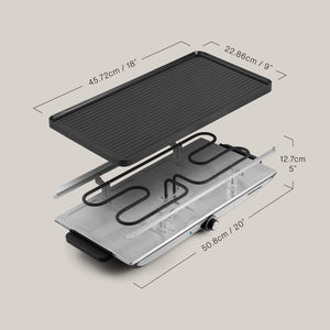 Geneva Non-Stick Cast-Aluminum Raclette Party Grill