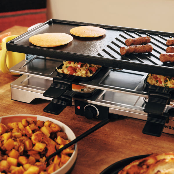 Verso Indoor / Outdoor Cast-Iron Raclette Party Grill
