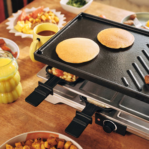 Verso Indoor / Outdoor Cast-Iron Raclette Party Grill