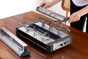 Venti 8 Person Raclette Grill with Smoke Extractor