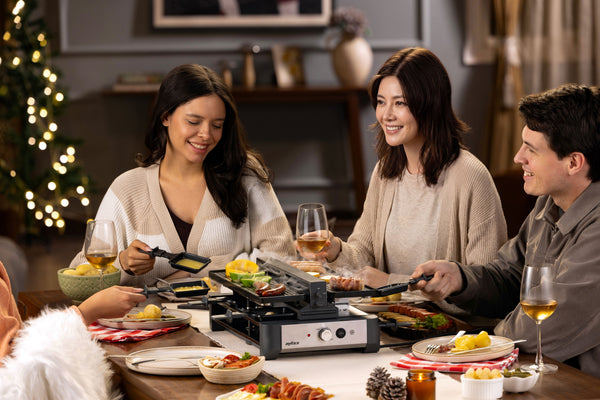 Venti 8 Person Raclette Grill with Smoke Extractor
