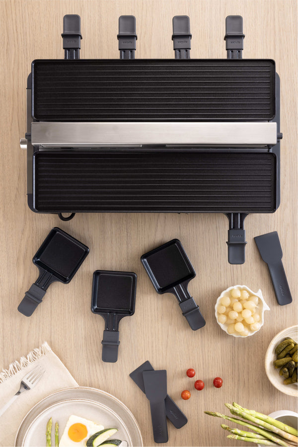 Venti 8 Person Raclette Grill with Smoke Extractor