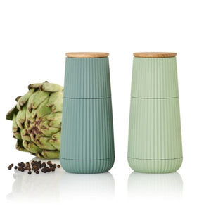 2-Piece Salt and Pepper Mill Set | Green | Oakwood | SCAPE | AdHoc