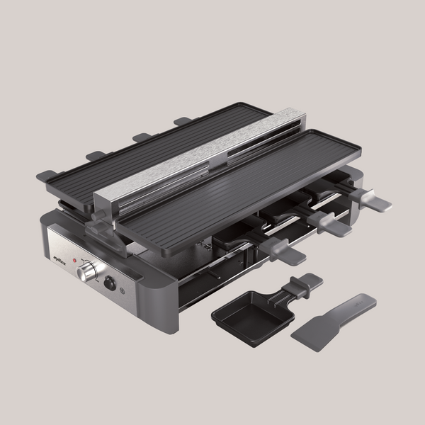 Venti 8 Person Raclette Grill with Smoke Extractor