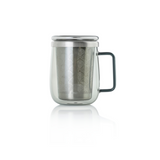 2-in-1 Tea Glass with Filter | Stainless Steel | AdHoc