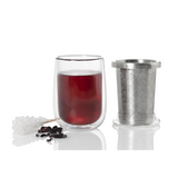 2-in-1 Tea Glass and Infuser | Stainless Steel | AdHoc