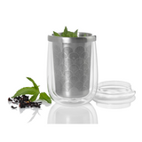 2-in-1 Tea Glass and Infuser | Stainless Steel | AdHoc