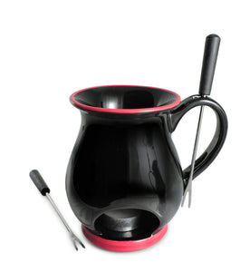 4-Piece Chocolate Fondue Set | Indulge Black | Swissmar